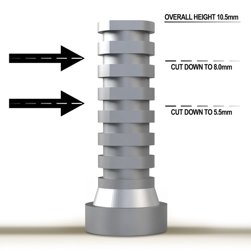 NobelBiocare™ Tri-Lobe-compatible WP Verification Cylinder
