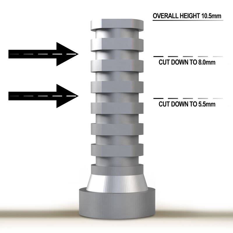 Straumann® BLX WB-compatible Verification Cylinder
