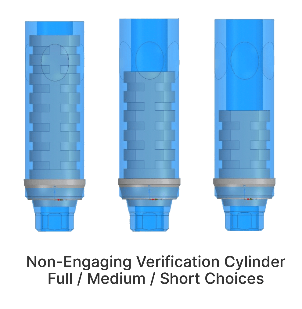 Non-Engaging Verification Cylinder Full / Medium / Short Choices