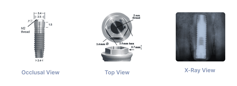3.25mm 3.3mm MicroMiniplant