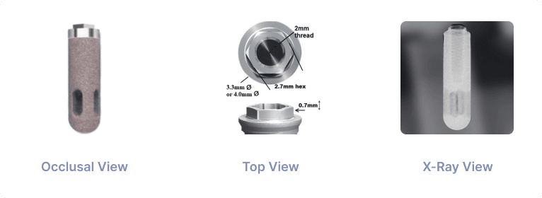 3.3mm & 4.0mm External Hex