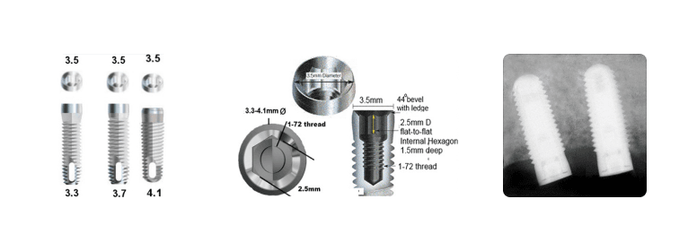 SCREW VENT 3.3mm 3.7mm 4.1mm (3.5mmD)