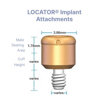 LOCATOR® Implant Attachment Specifications