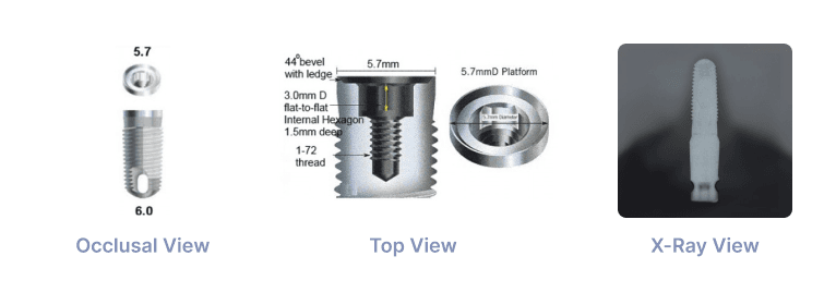 Screw Vent Tapered Screw Vent 5.7mmD
