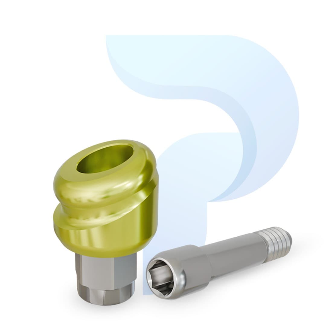 PreatLoc™ Biomet 3i Certain™-compatible 3.4mm 18° Angled Abutment 1mm