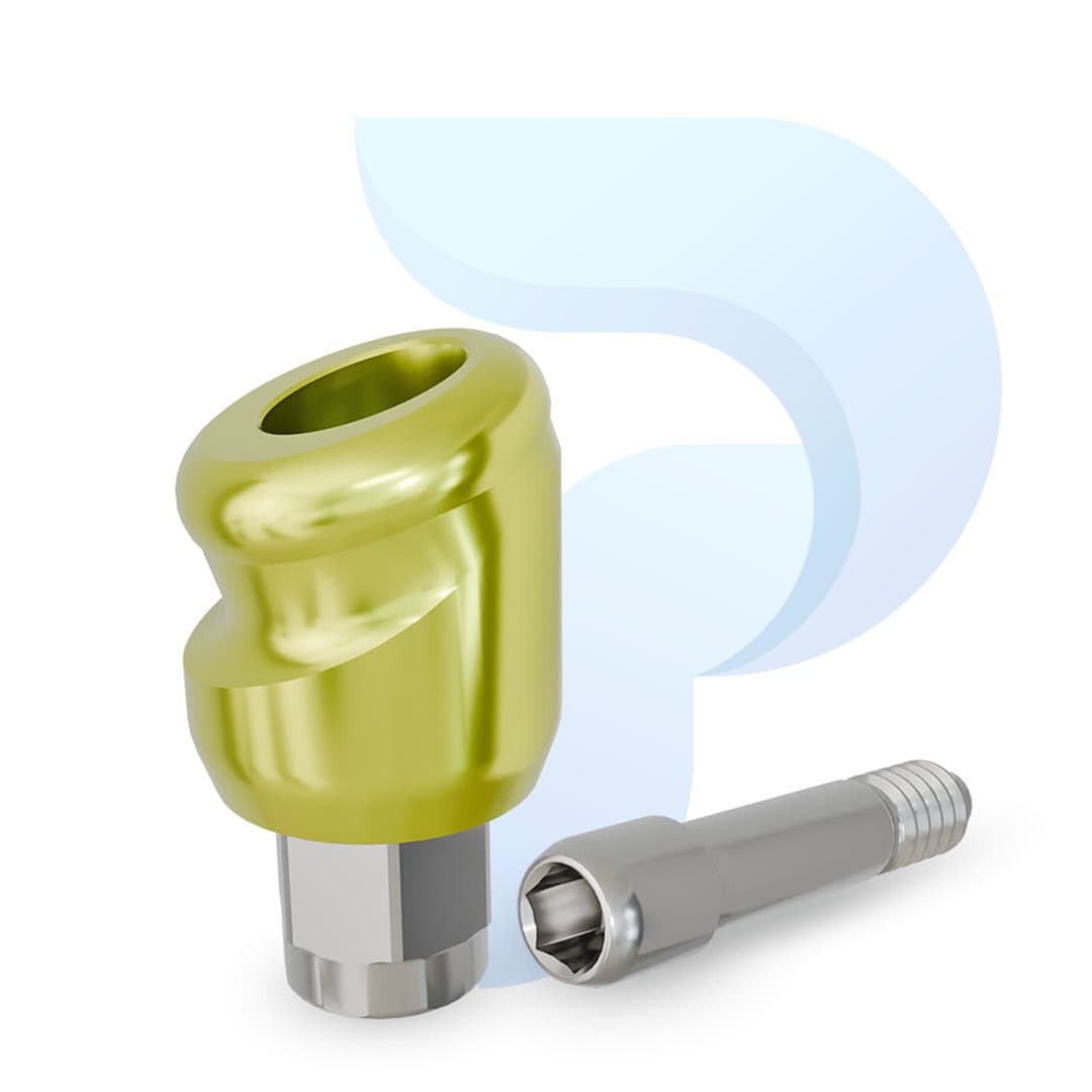 PreatLoc™ Biomet 3i Certain™-compatible 3.4mm 18° Angled Abutment 2mm