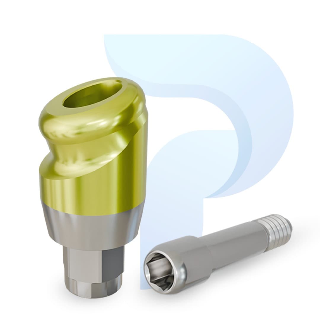 PreatLoc™ Biomet 3i Certain™-compatible 3.4mm 18° Angled Abutment 3mm