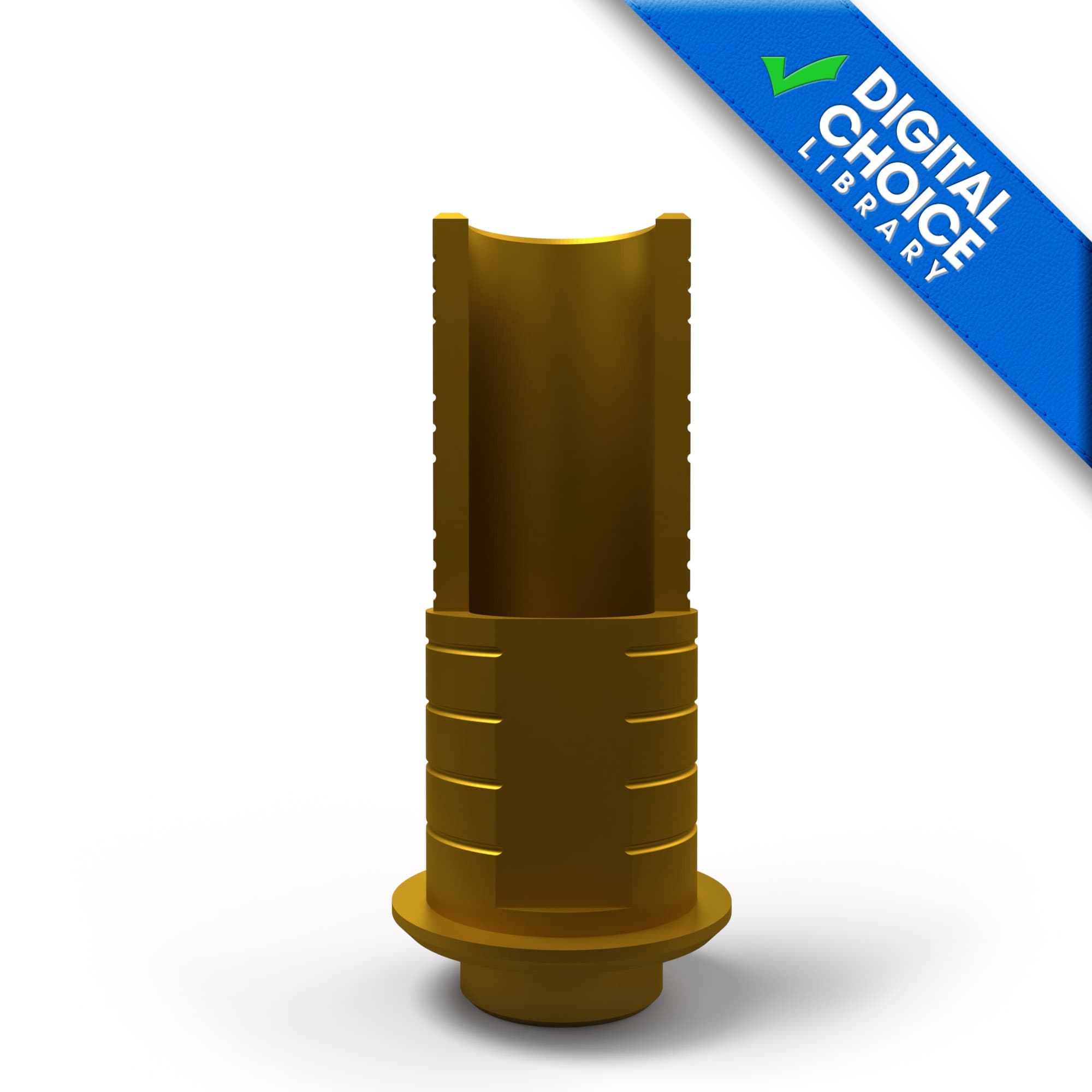 ASC Biomet 3i Certain®-compatible 4.1mm X 9mm Non-Engaging Titanium Base