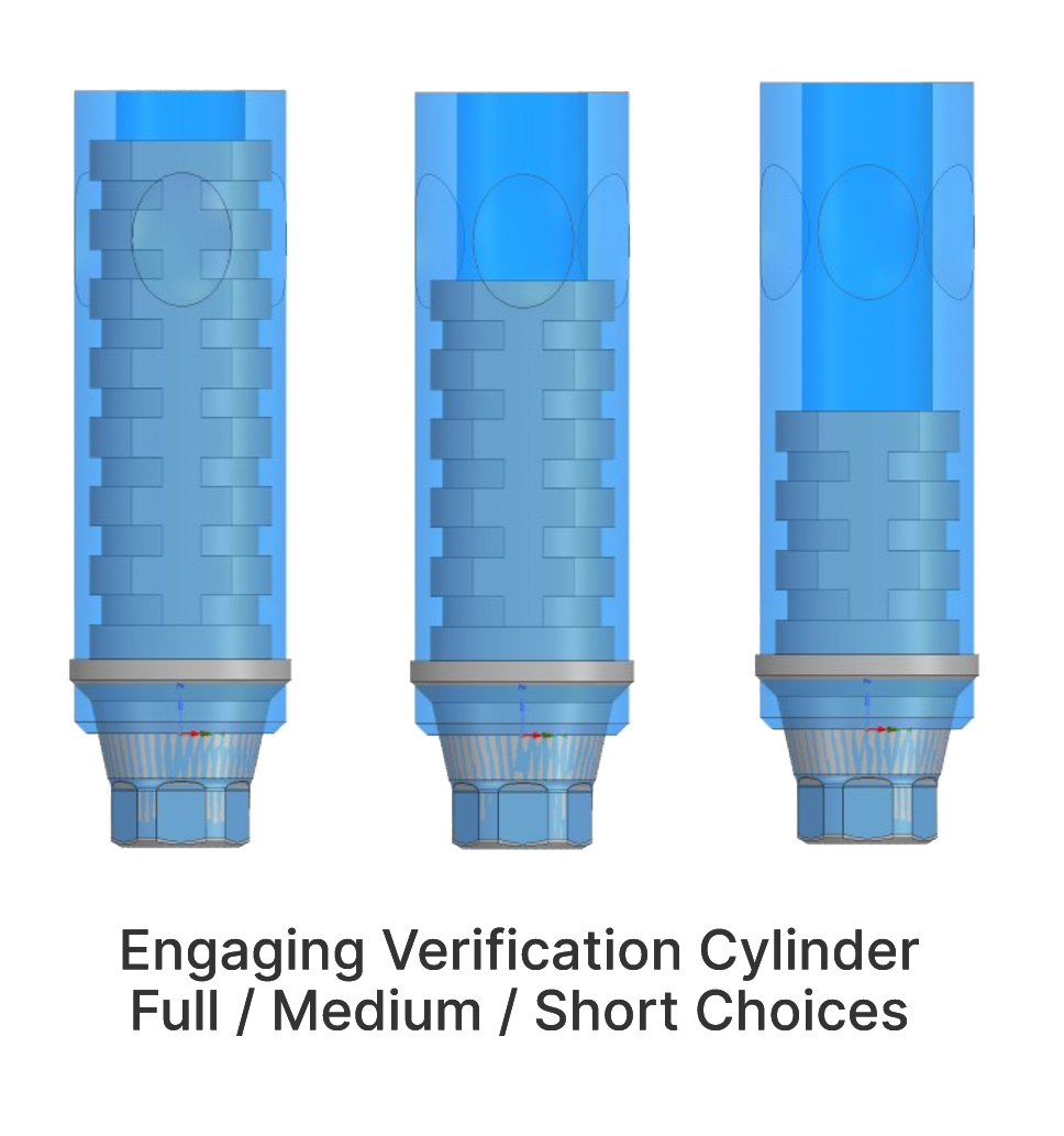 Engaging Verification Cylinder Full / Medium / Short Choices