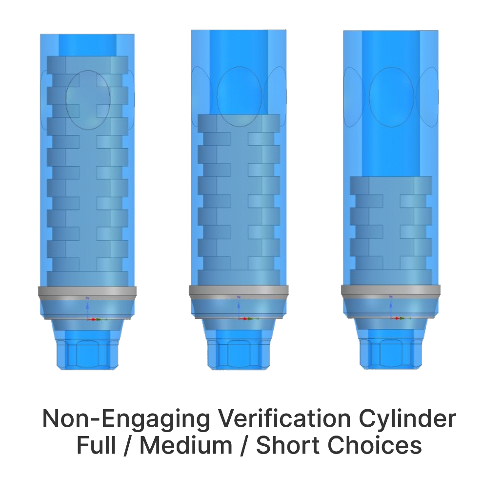Non-Engaging Verification Cylinder Full / Medium / Short Choices
