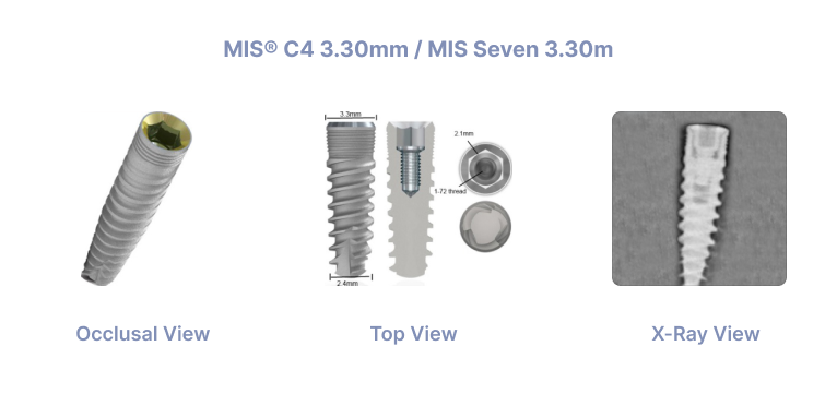 MIS C4 3.30mm MIS Seven 3.30m