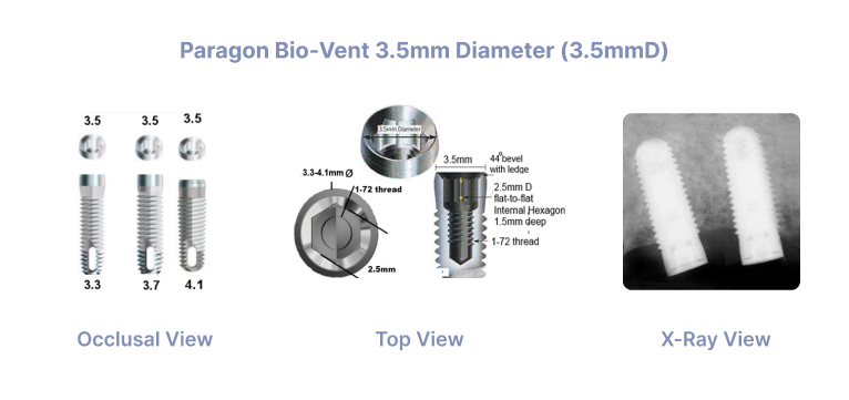 PARAGON BIO VENT 3.5mm DIAMETER (3.5mmD)