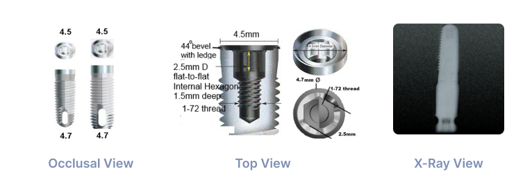 SCREW VENT 4.7mm Diameter (4.5mmD)