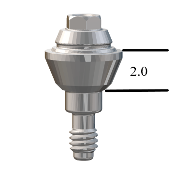 Zimmer® TSV-compatible 3.5mm Straight Multi-Unit Abutment