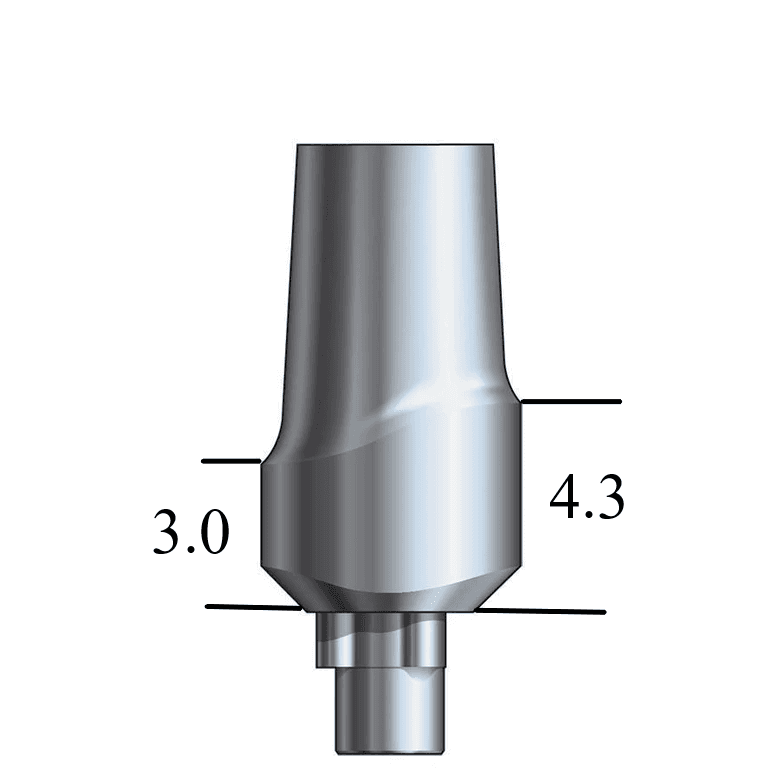 NobelBiocare™ Tri-Lobe-compatible NP Esthetic Abutment Straight, Anterior
