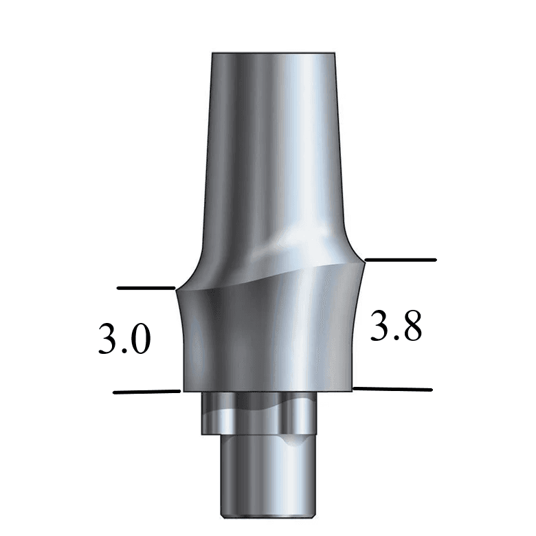 NobelBiocare™ Tri-Lobe-compatible WP Esthetic Abutment Straight, Anterior