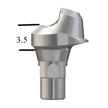 Straumann® BL RC-compatible 17° Multi-Unit Abutment x 3.5mm