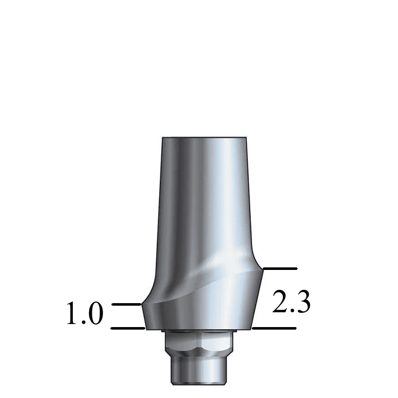 Biomet 3i Certain®-compatible 4.1mm Esthetic Abutment Straight, Posterior