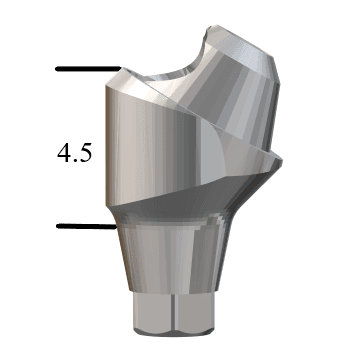 Astra®-compatible Aqua 3.5/4.0mm 30° Multi-Unit Abutment X 4.5mm