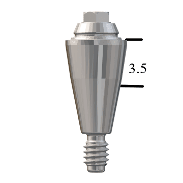 Astra®-compatible Lilac 4.5/5.0mm Straight Multi-Unit Abutment X 3.5mm