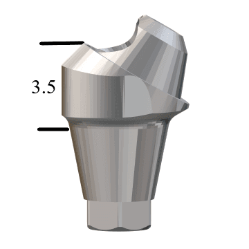Astra®-compatible Lilac 4.5/5.0mm 30° Multi-Unit Abutment X 3.5mm