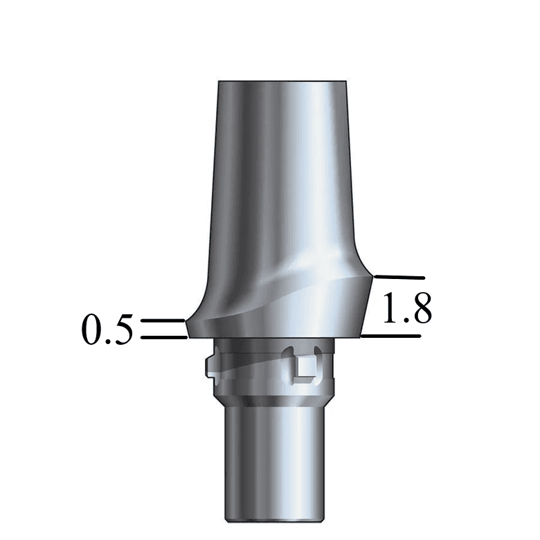 CAMLOG® Screw-Line-compatible 5.0mm Esthetic Abutment Straight, Posterior