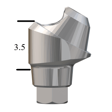 MegaGen AnyRidge®-compatible 30° Multi-Unit Abutment X 3.5mm