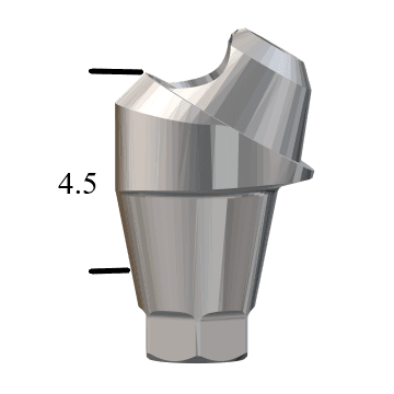 Hiossen® HG-compatible Regular 30° Multi-Unit Abutment X 4.5mm