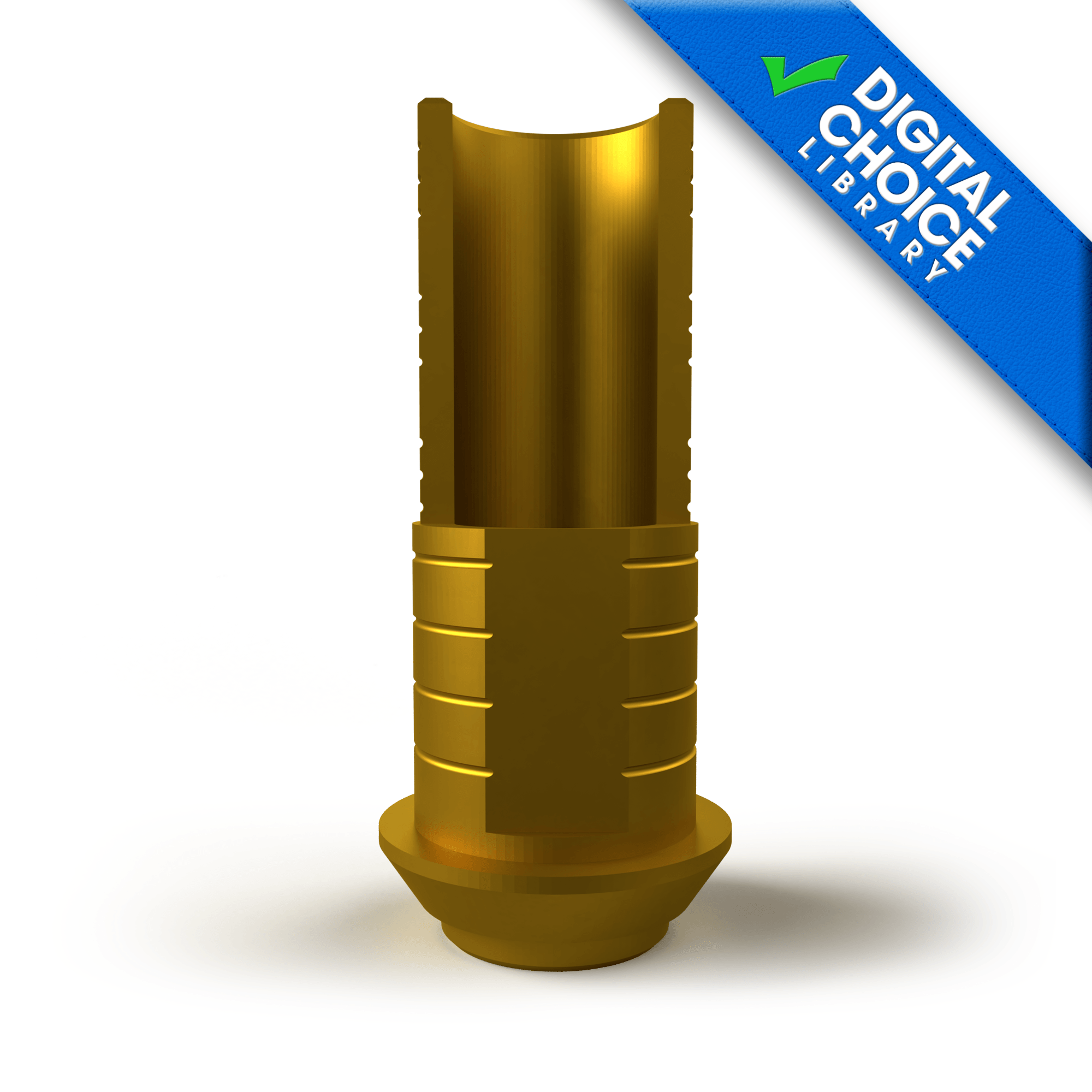 ASC MegaGen AnyRidge®-compatible RP X 9mm Non-Engaging Titanium Base