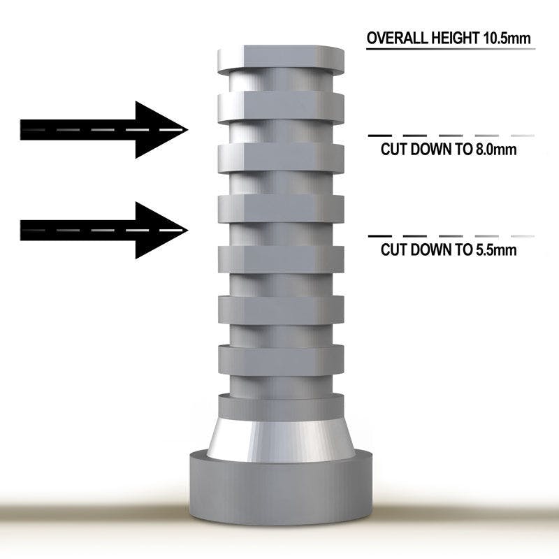 Verification Cylinder - Biomet 3i® Certain - 3.4mm - Engaging