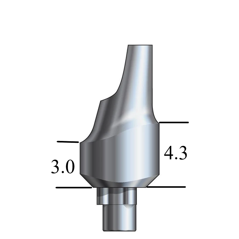 NobelBiocare™ Tri-Lobe-compatible NP Esthetic Abutment 15° Angle, Anterior