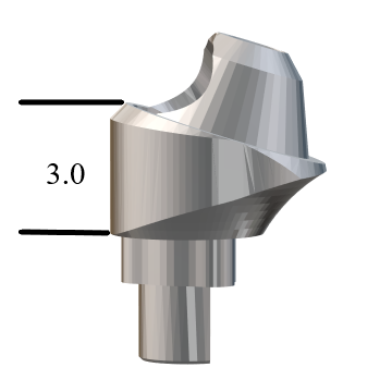 NobelBiocare™ Tri-Lobe-compatible NP 17° Multi-Unit Abutment X 3.0mm
