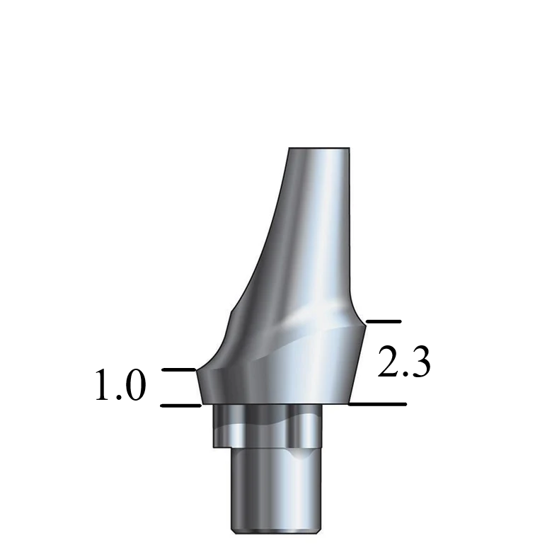 NobelBiocare™ Tri-Lobe-compatible RP Esthetic Abutment 15° Angle, Posterior