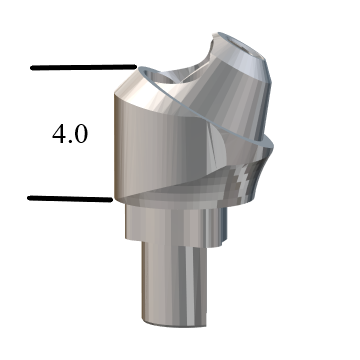 NobelBiocare™ Tri-Lobe-compatible RP 30° Multi-Unit Abutment X 4mm