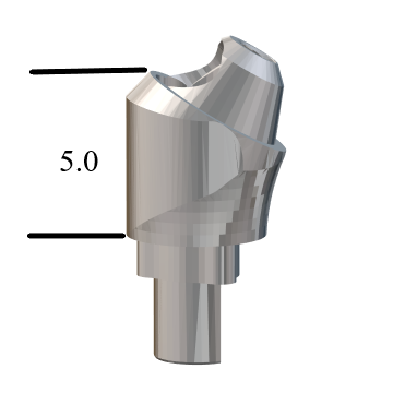 NobelBiocare™ Tri-Lobe-compatible RP 30° Multi-Unit Abutment X 5mm