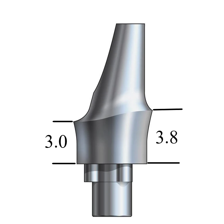 NobelBiocare™ Tri-Lobe-compatible WP Esthetic Abutment 15° Angle, Anterior