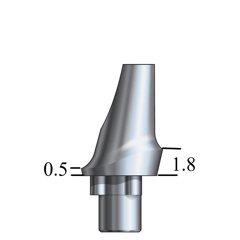 NobelBiocare™ Tri-Lobe-compatible WP Esthetic Abutment 15° Angle, Posterior