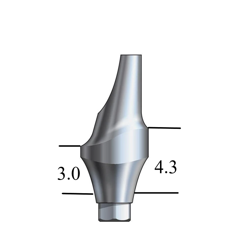 NobelActive™/Conical-compatible NP Esthetic Abutment 15° Angle, Anterior