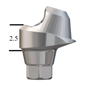 NobelActive™/Conical-compatible NP 17° Multi-Unit Abutment X 2.5mm