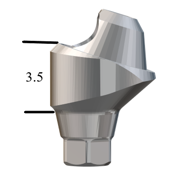 NobelActive™/Conical-compatible NP 17° Multi-Unit Abutment X 3.5mm
