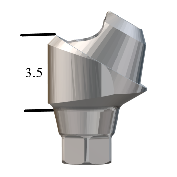 NobelActive™/Conical-compatible NP 30° Multi-Unit Abutment X 3.5mm