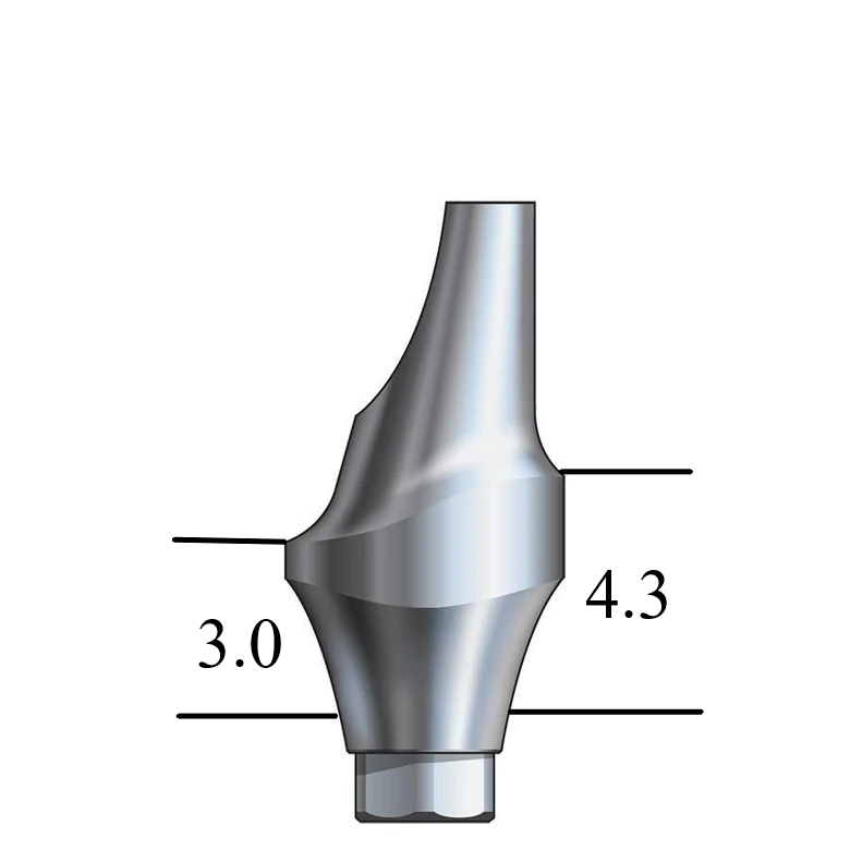 NobelActive™/Conical-compatible RP Esthetic Abutment 15° Angle, Anterior