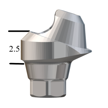 NobelActive™/Conical-compatible RP 17° Multi-Unit Abutment X 2.5mm