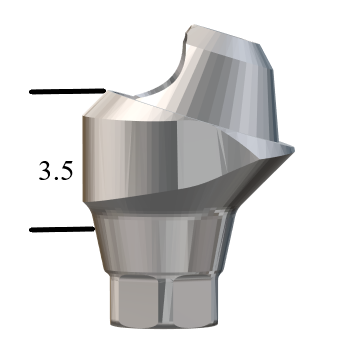 NobelActive™/Conical-compatible RP 17° Multi-Unit Abutment X 3.5mm