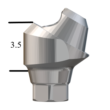 NobelActive™/Conical-compatible RP 30° Multi-Unit Abutment X 3.5mm