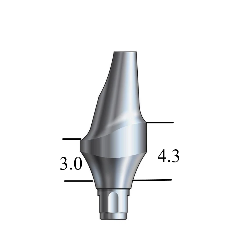 Straumann® BL NC-compatible Esthetic Abutment 15° Angle, Anterior