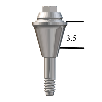 Straumann® BL NC-compatible Straight Multi-Unit Abutment x 3.5mm