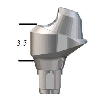 Straumann® BL NC-compatible 17° Multi-Unit Abutment x 3.5mm