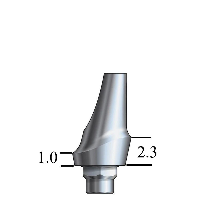 Biomet 3i Certain®-compatible 4.1mm Esthetic Abutment 15° Angle, Posterior