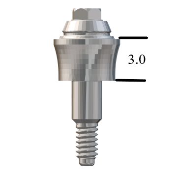 Biomet 3i Certain®-compatible 4.1mm Straight Multi-Unit Abutment X 3mm